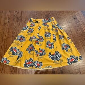 Floral Yellow Skirt